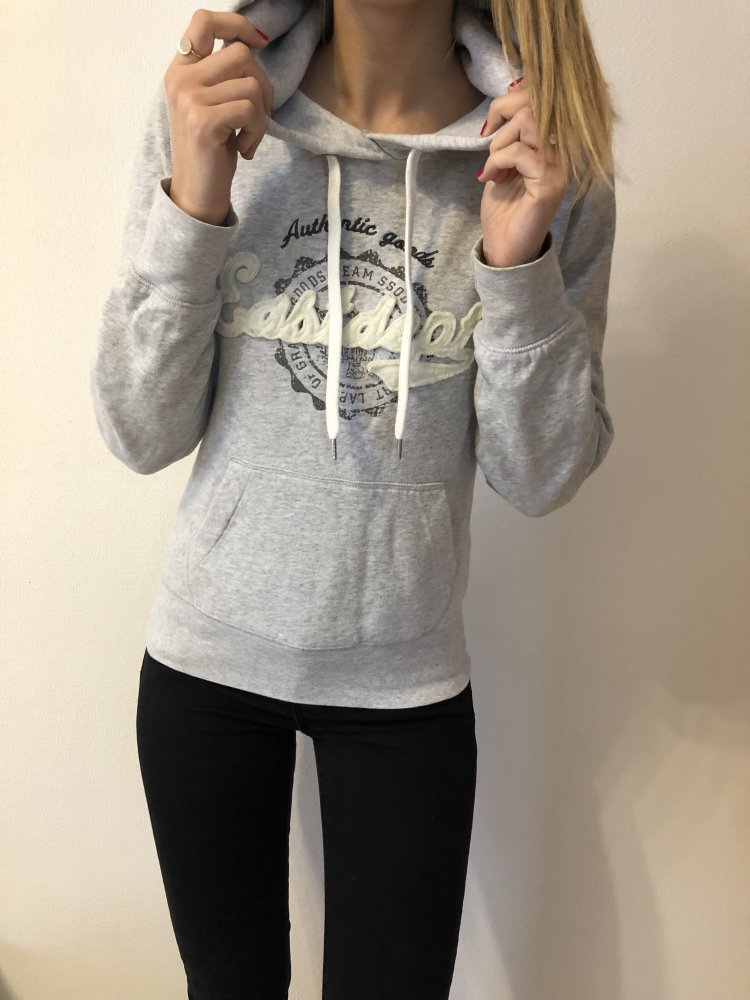 grauer Hoodie