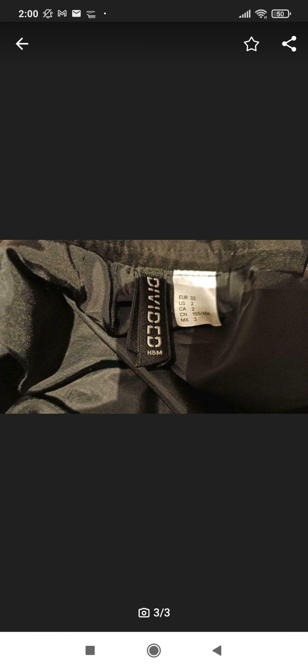 Wunderschöner Rock mit Reißverschluss, Größe XXS, H&M