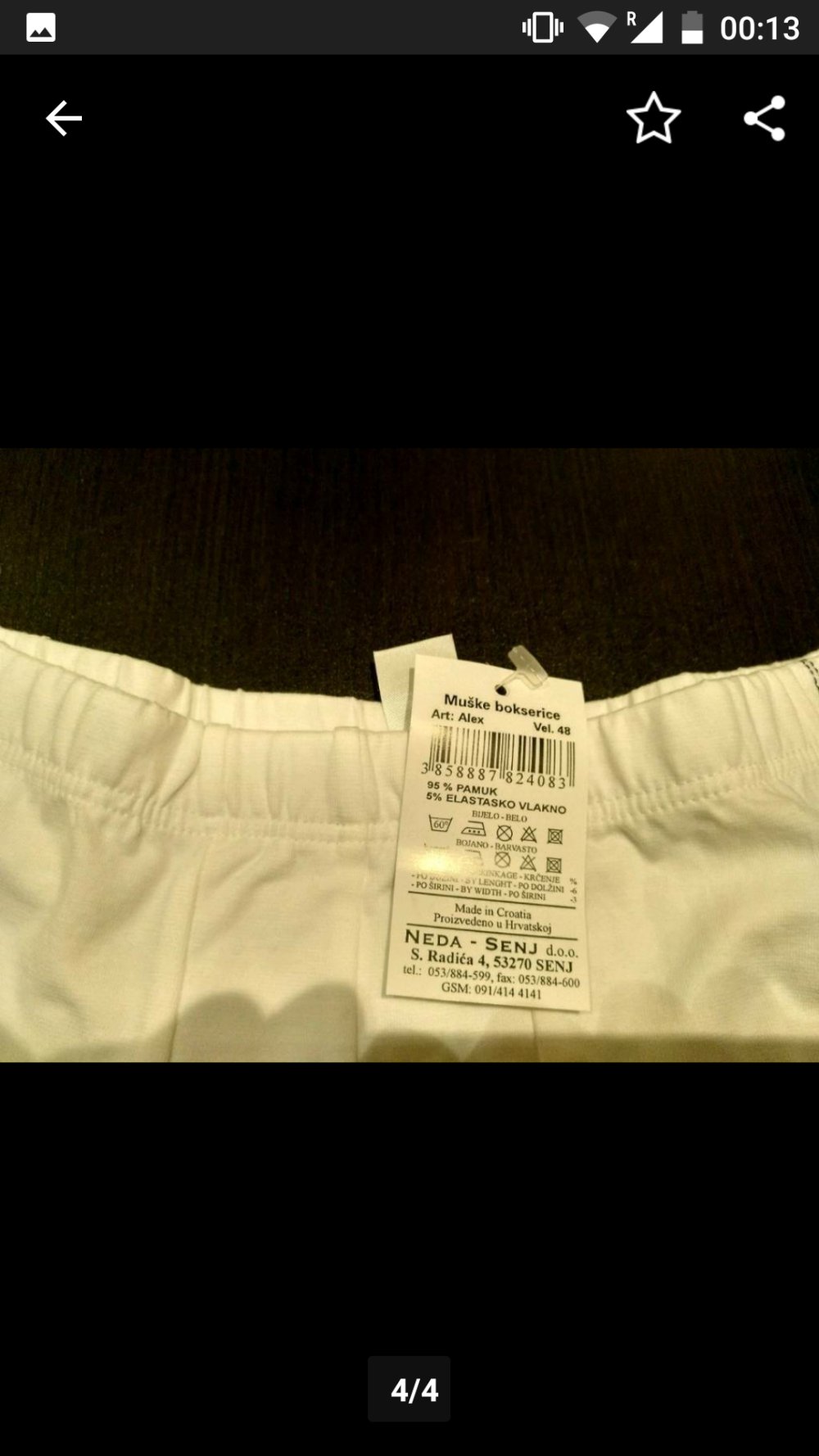 Neue Boxershorts, Größe 48