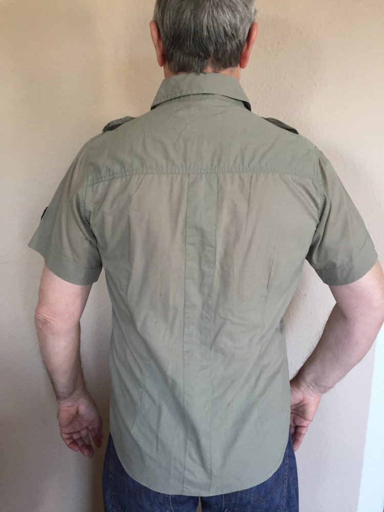 Maver Boy Scout Hemd kurz Arm Gr.M mit Druckknöpfen