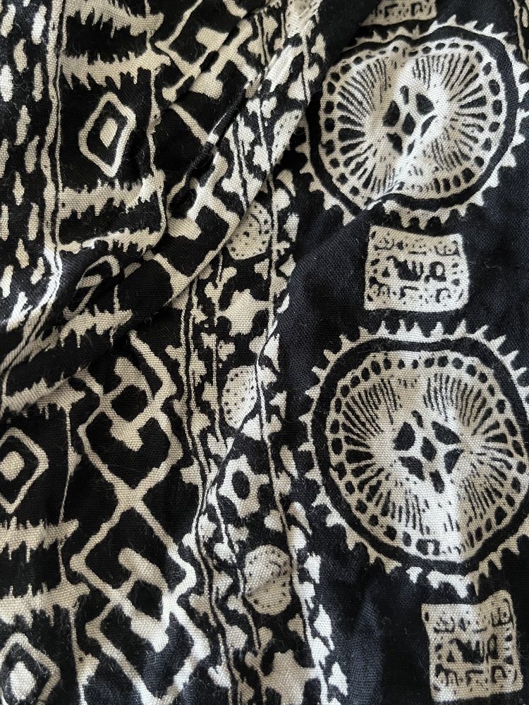 Amisu Ethno Wickelrock Gr.36 schwarz weiß
