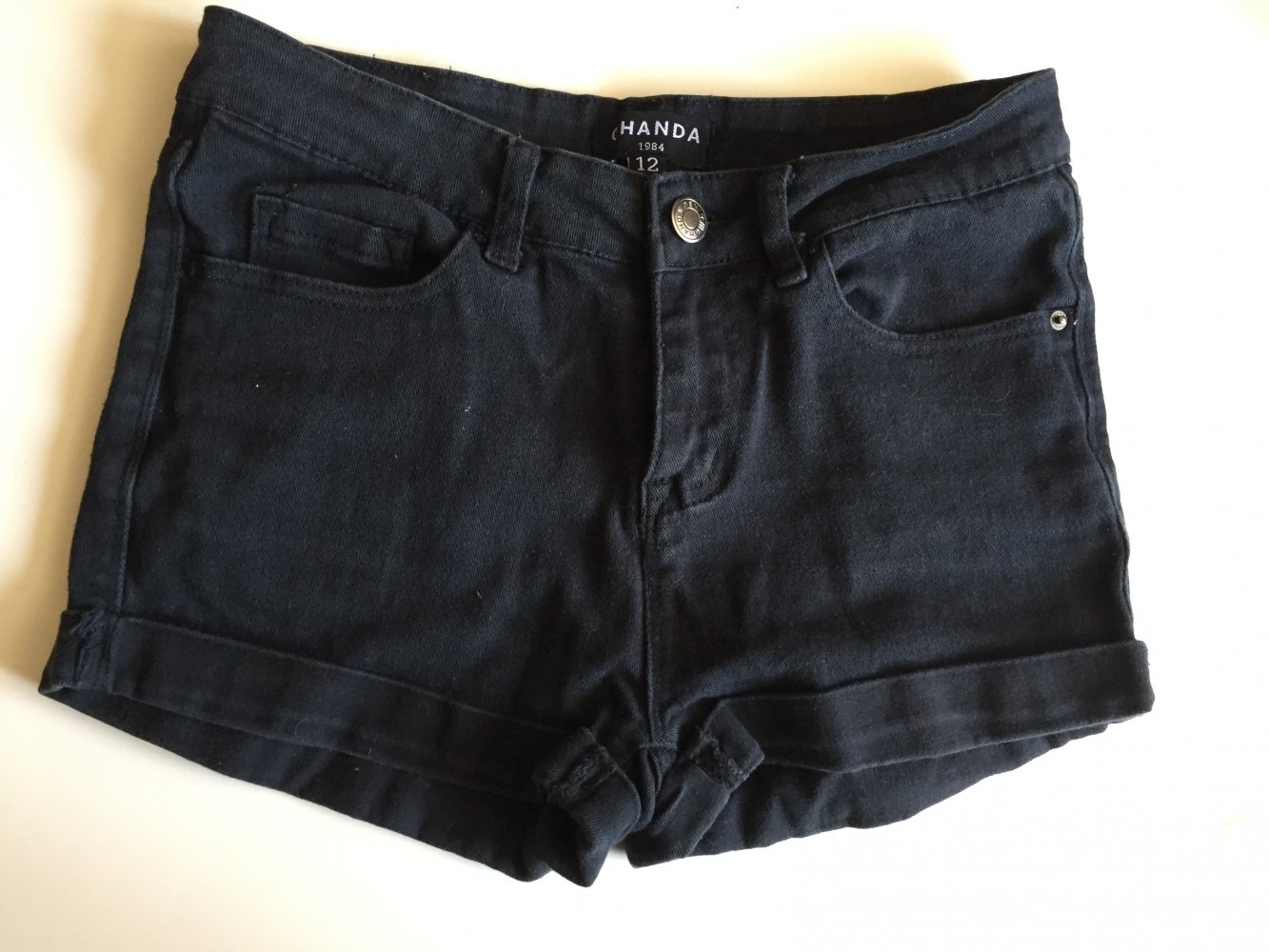 Ghanda Jeans Shorts Gr.36/S schwarz aus Australien