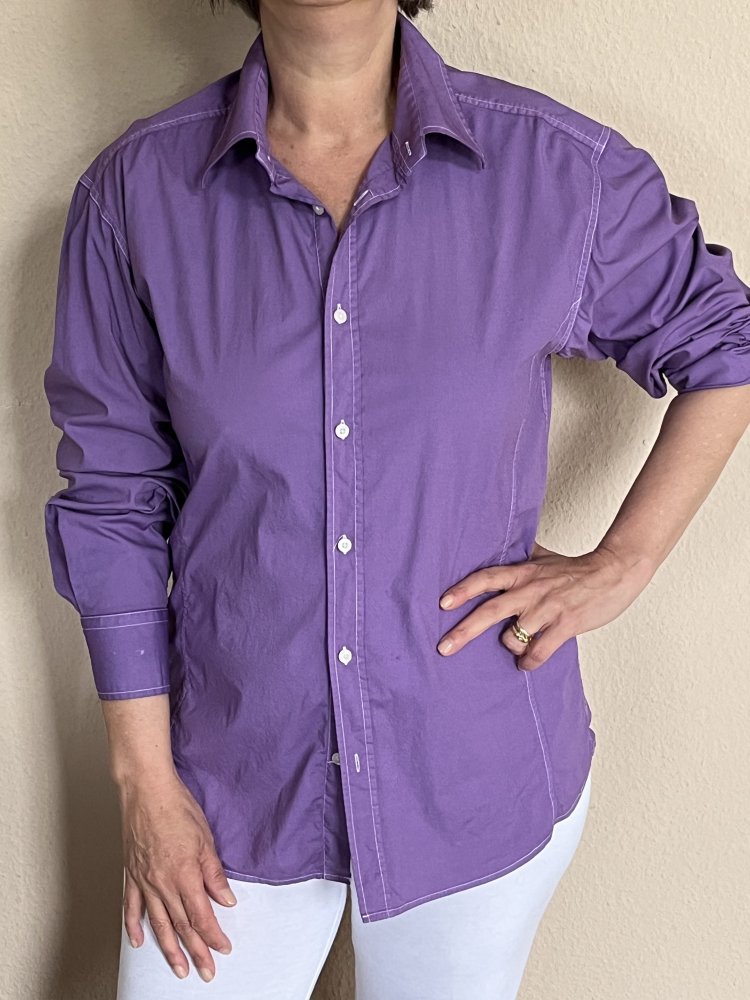 TCM Selected Bluse Gr.XL in Flieder Lila eingefärbt