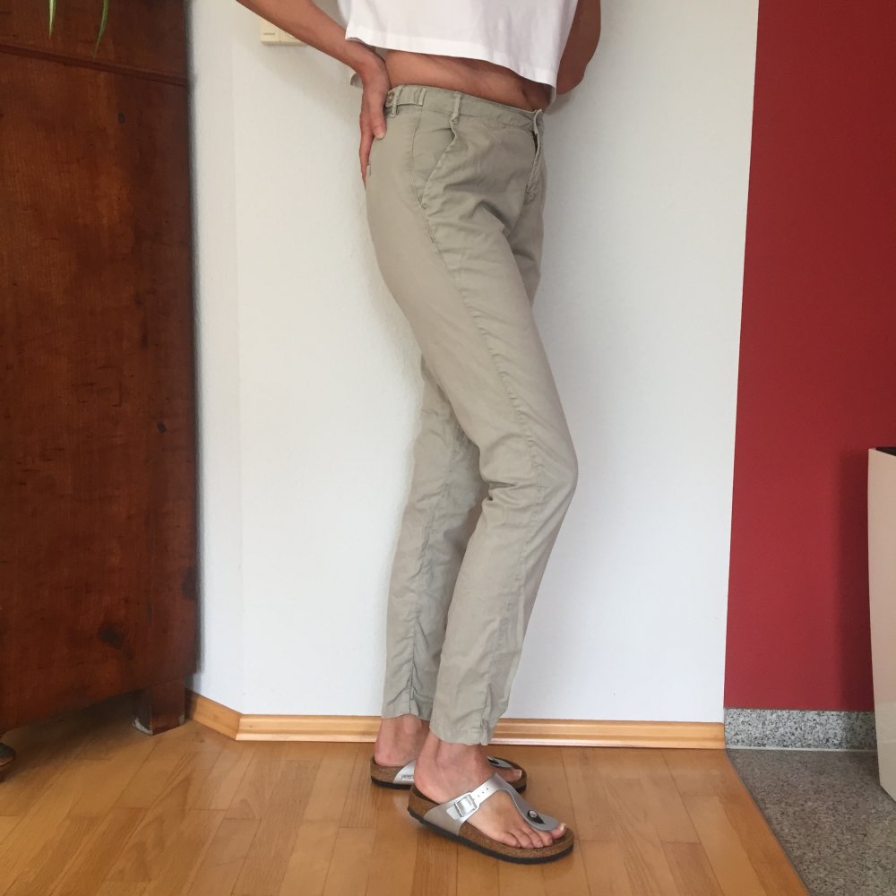 Zara Core Denim Chino Hose Gr.34 mit schmalem Bein