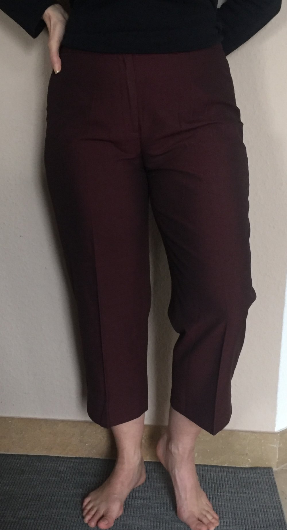 Miss H 7/8 Stiefel Hose Gr.L Bordeaux Farben leicht glänzend