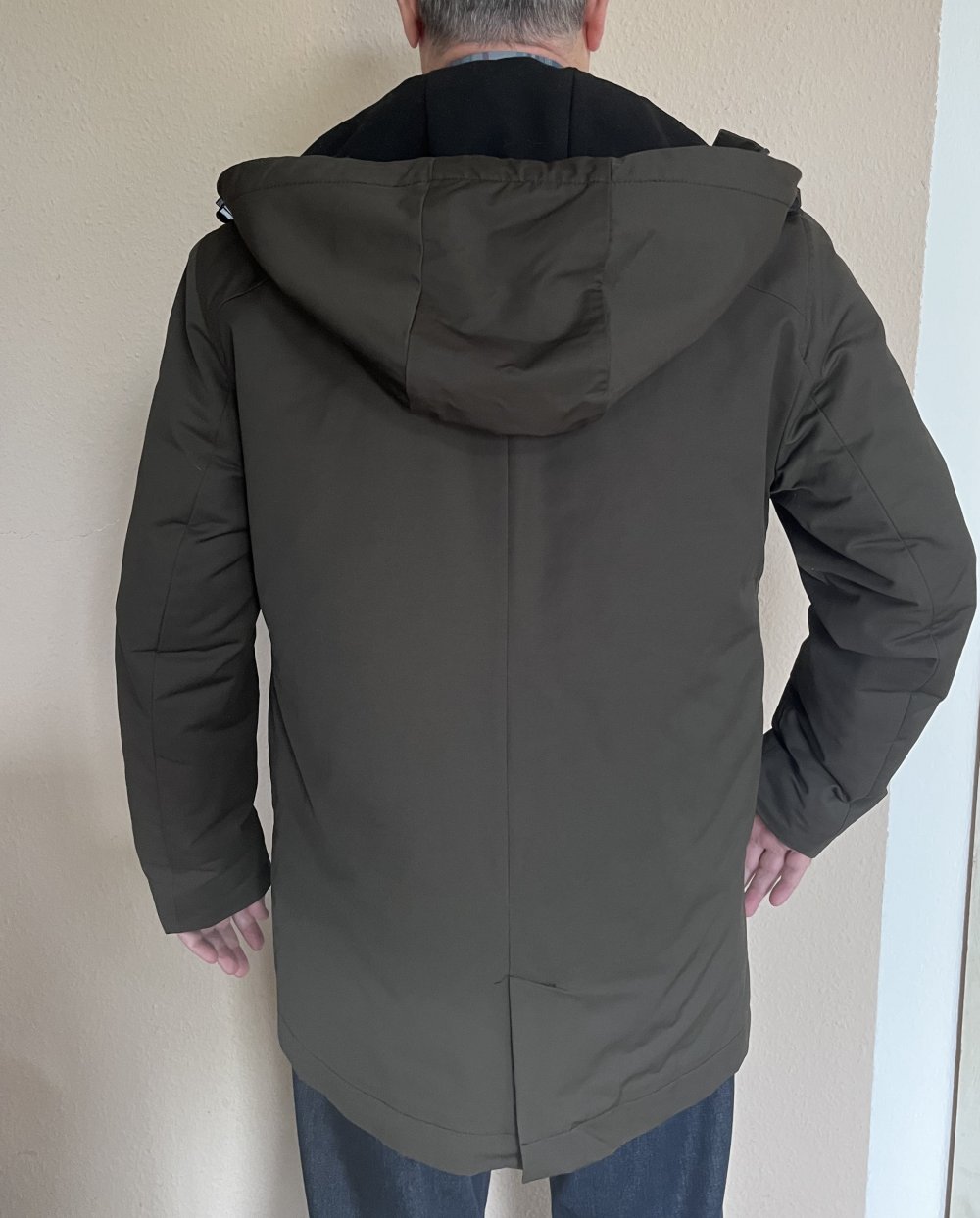 S.Oliver Allwetter Jacke mit Kapuze Gr. L warm wattiert Khaki