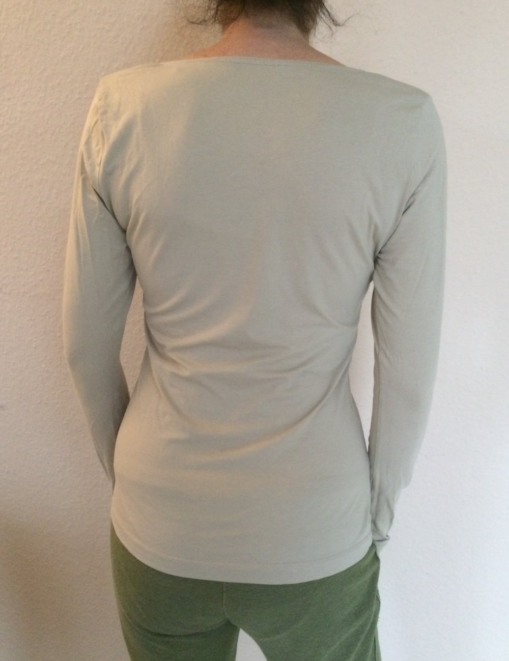 2 H&M Lang Arm Shirts Gr.M Creme / Toffee Farben Rundhals