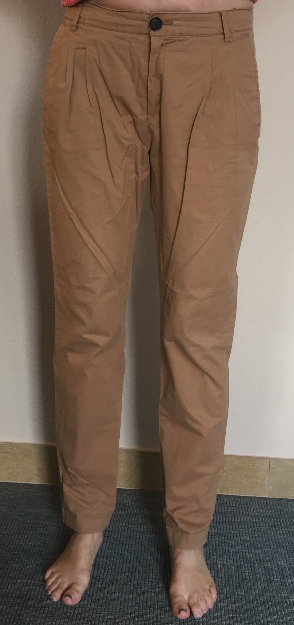 Mango Chinos Hose Gr.36 Curryfarben Erdton Mid Waist