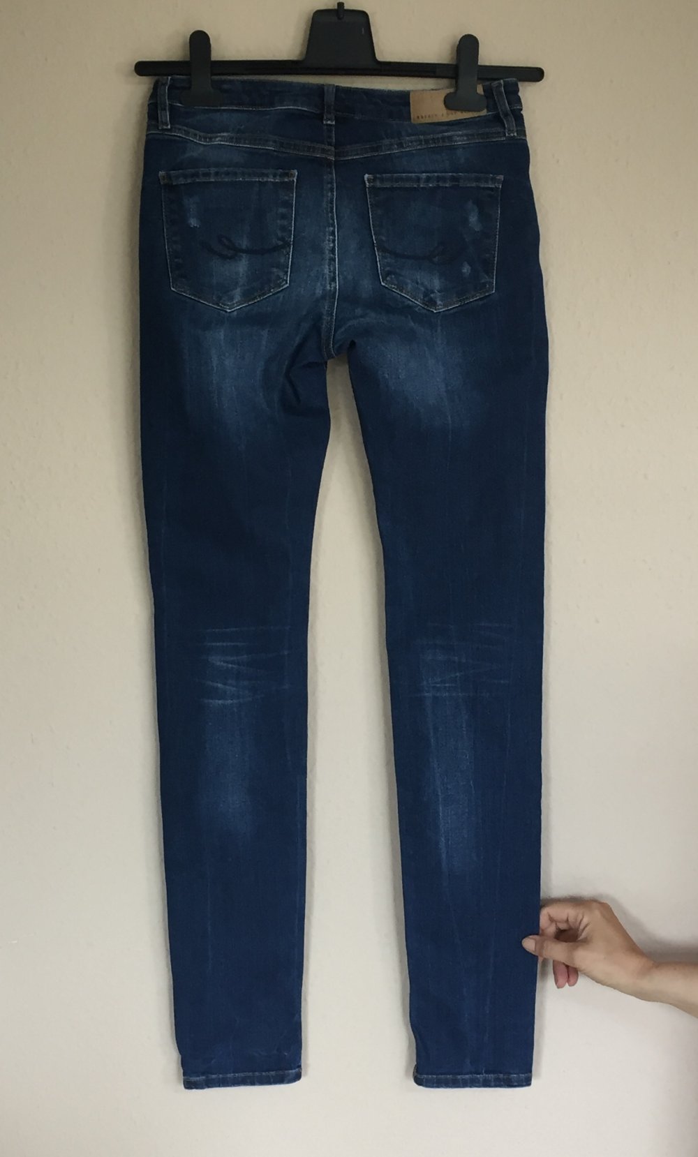 EDC Skin Fit Jeans Gr.36 Destroyed Stil bleached dunkelblau