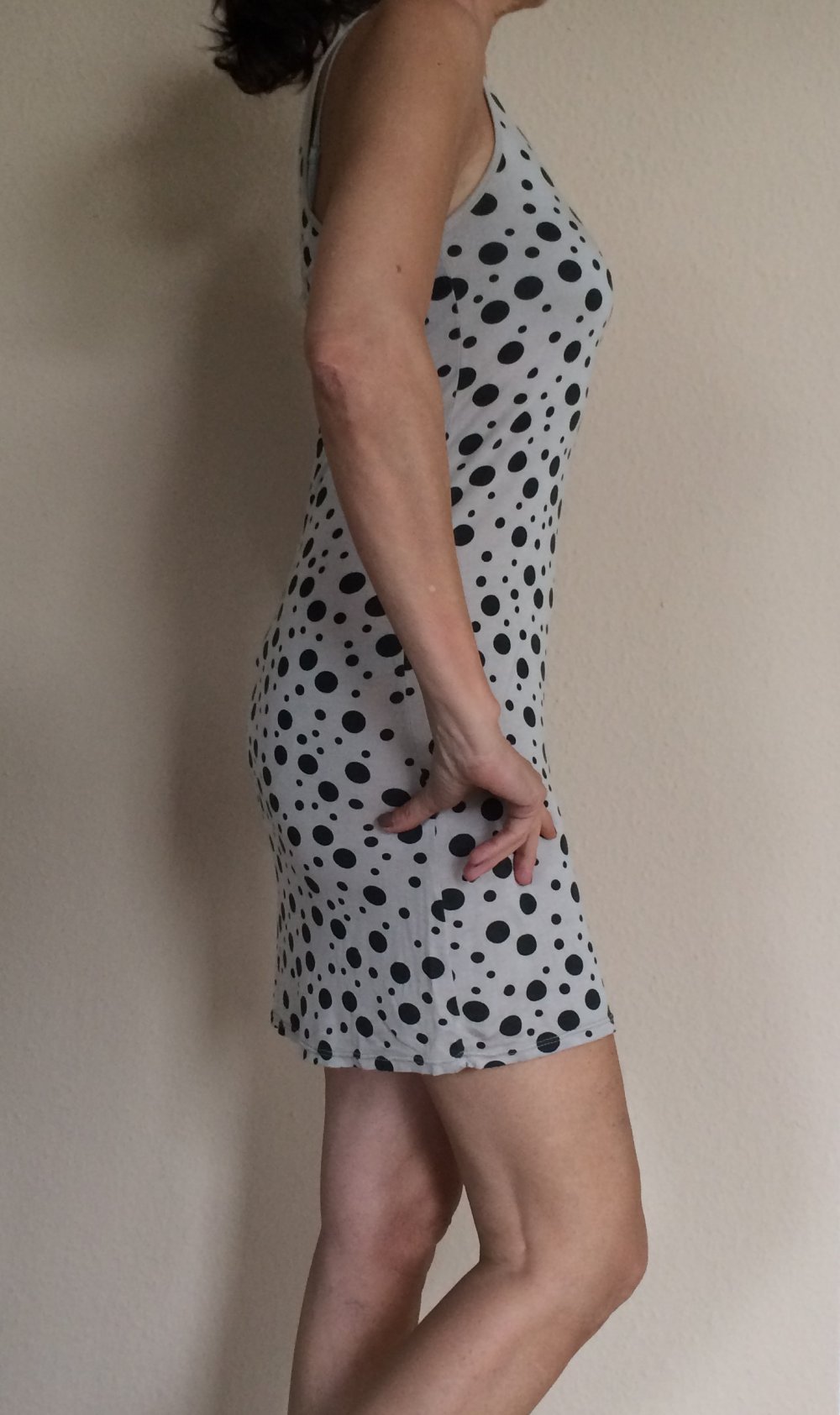Strandkleid, Tanktop Kleid, Sommerkleid Gr.S Tanktop Kleid Hängerchen gepunktet