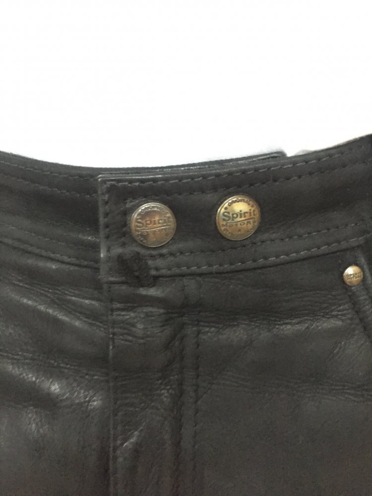 Spirit Motors Polo Biker Lederhose Gr.52 Modell Kansas Bootcut schwarz