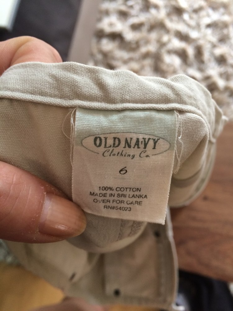 Old Navy High Waist Rock Gr.36 / US 6 Nude Baumwolle