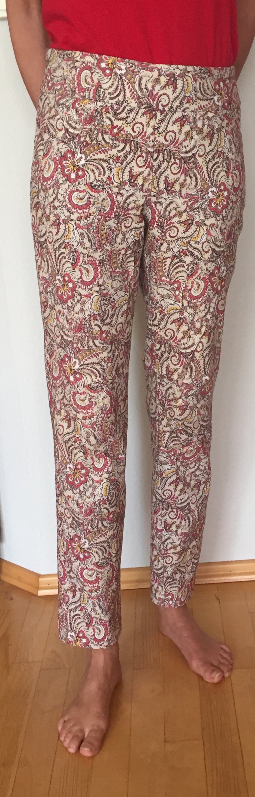 Charter Club Pull Up Hose Classic Fit Gr.38 weiß floral