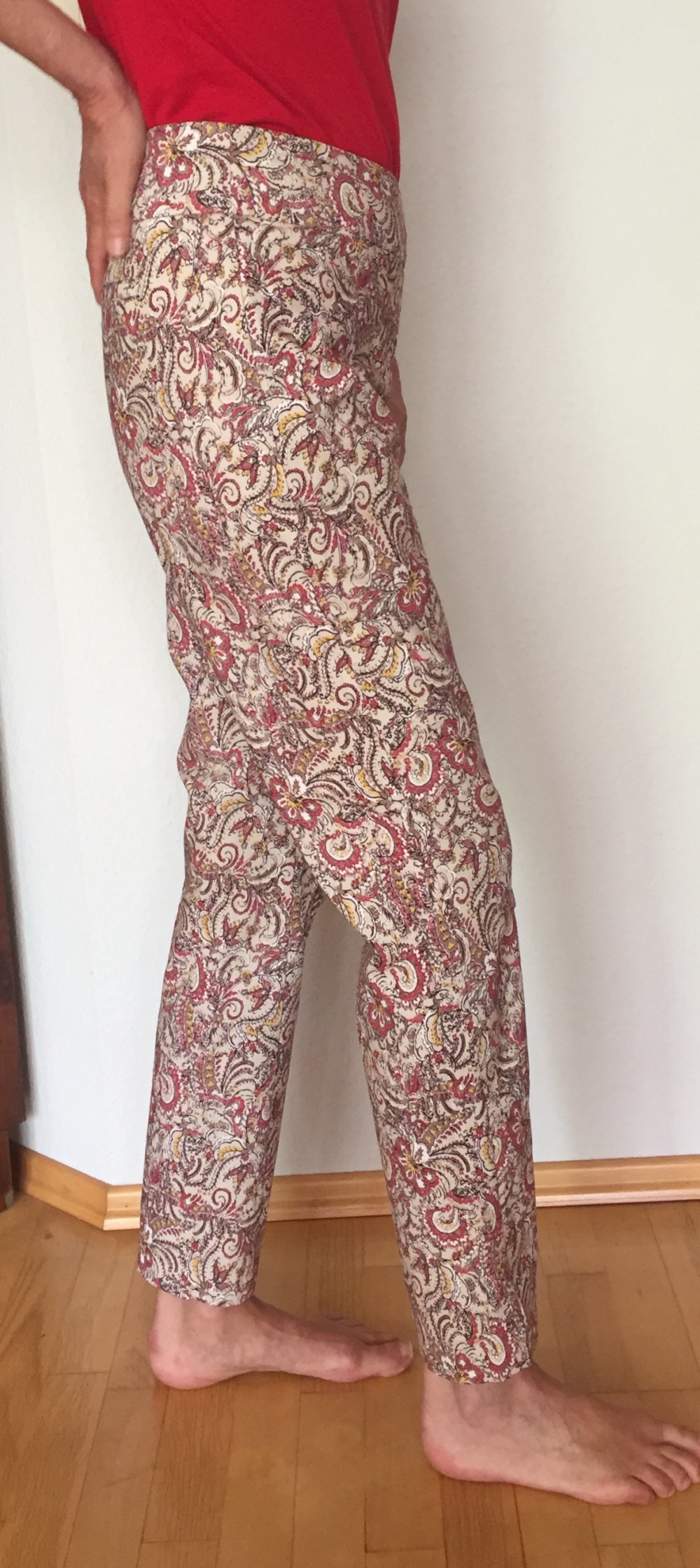 Charter Club Pull Up Hose Classic Fit Gr.38 weiß floral