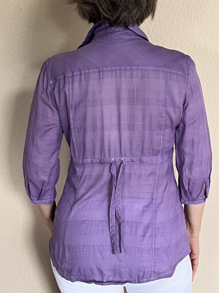 Esprit Sommer Tunika bestickt Gr.L Flieder farben