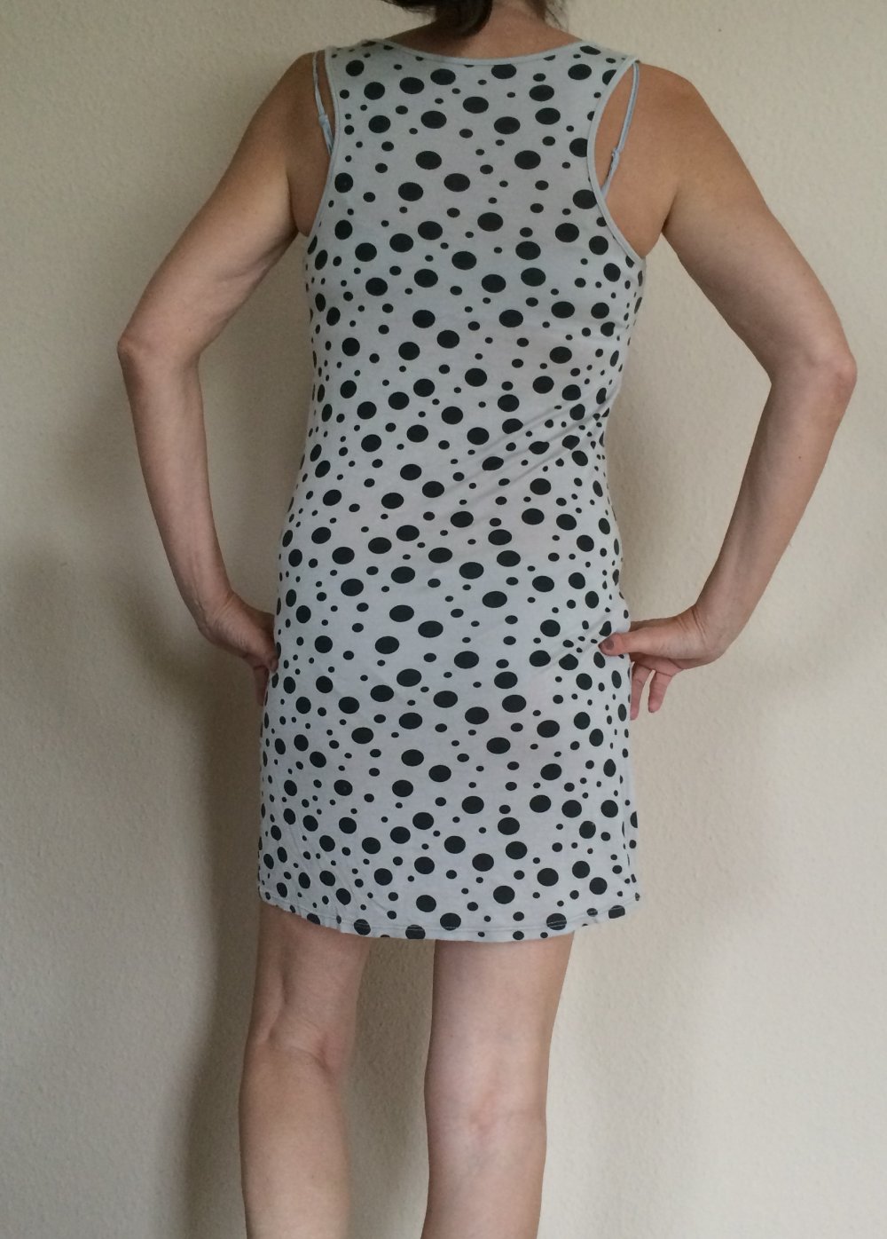 Strandkleid, Tanktop Kleid, Sommerkleid Gr.S Tanktop Kleid Hängerchen gepunktet
