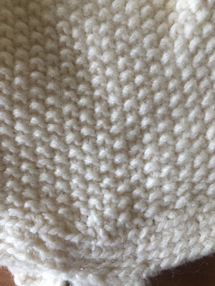 Kinder Mütze Wolle mit Bänder + Bommel Handarbeit Chile