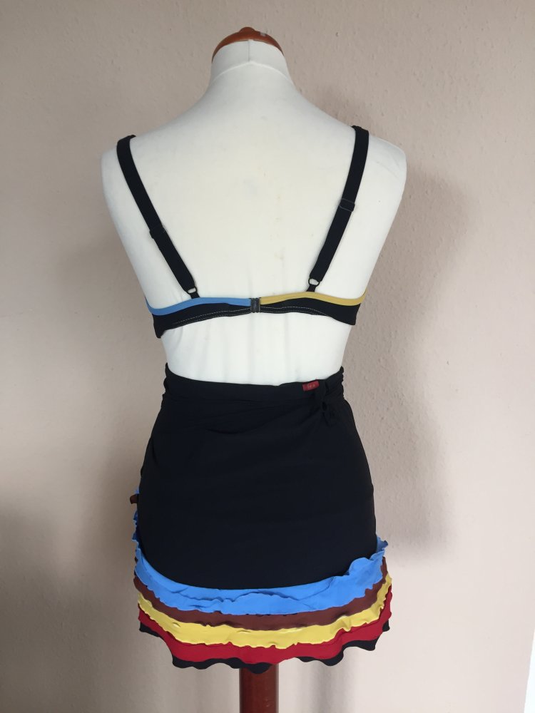 Lidea Bikini Gr.M schwarz mit Color Blocking Umrandung