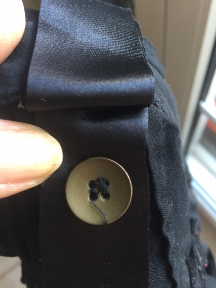H&M Jeansstoff Shorts Gr.34 schwarz mit Taschen und Umschlag