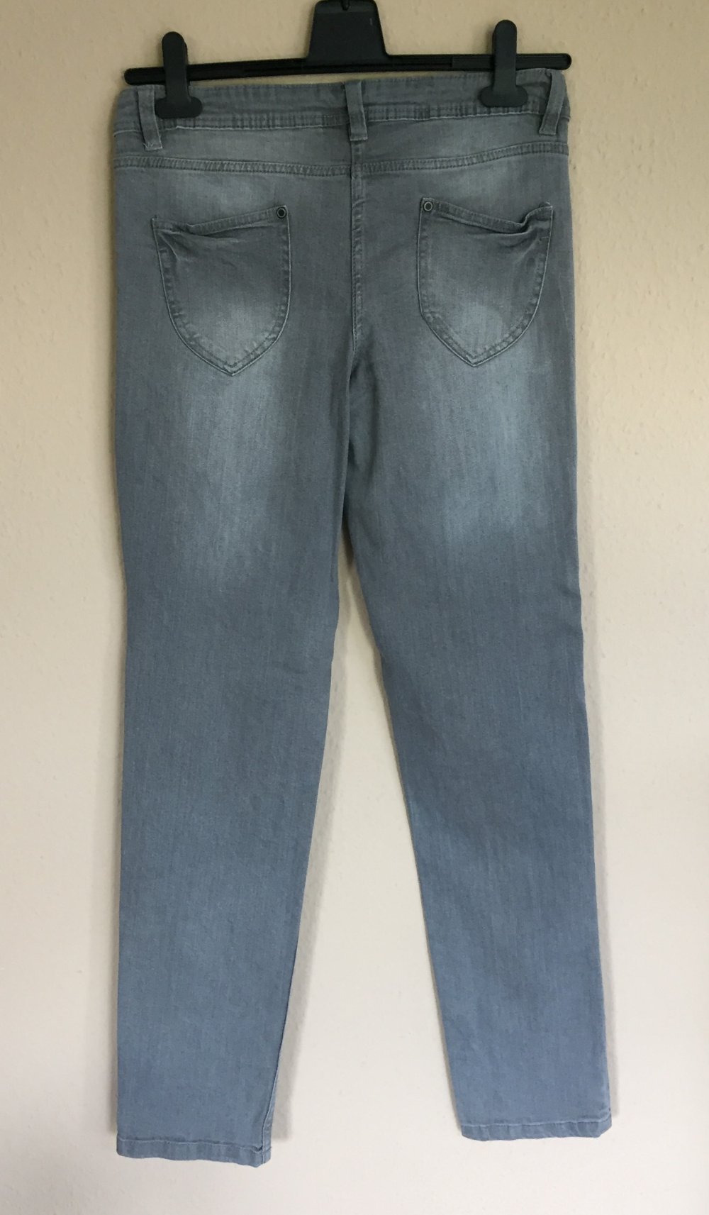 Blue Motion Low Waist Skinny Button Up Jeans Gr.38 hellgrau