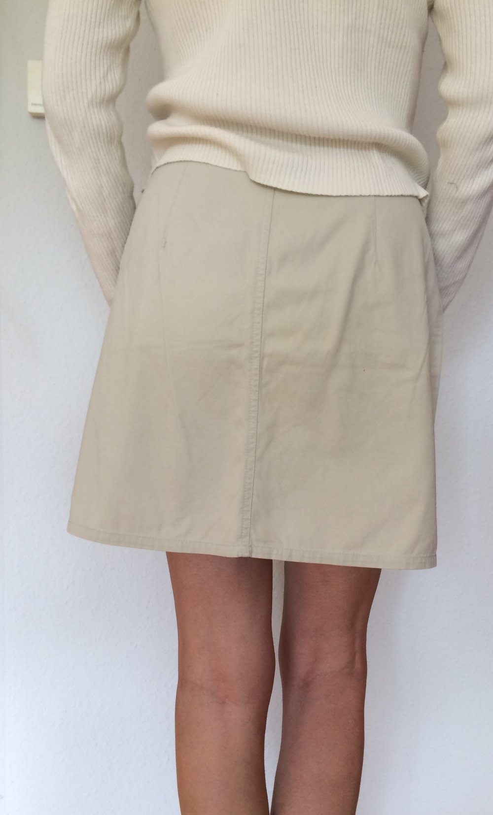 Old Navy High Waist Rock Gr.36 / US 6 Nude Baumwolle
