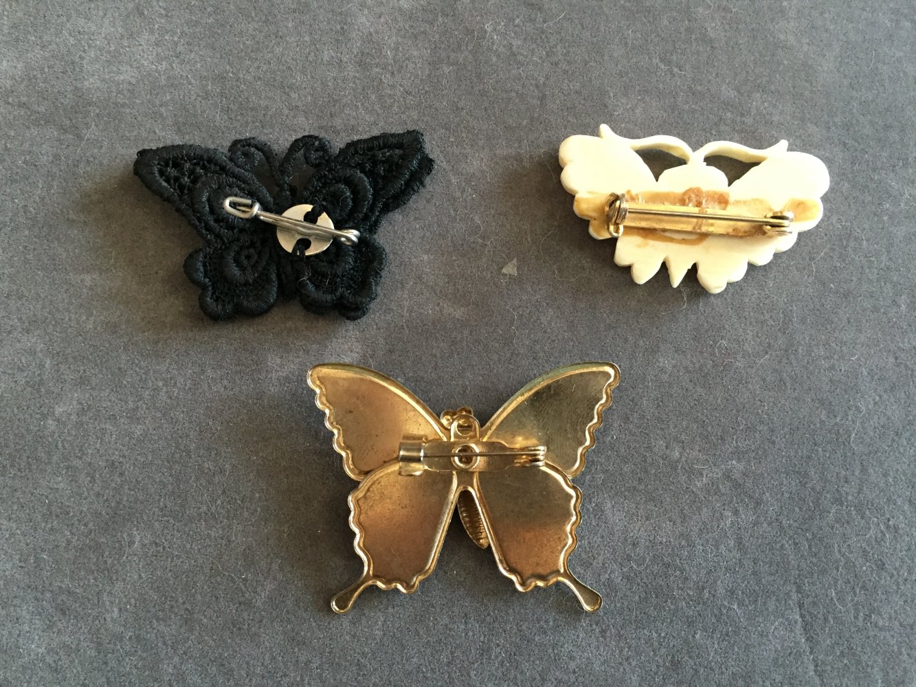 Uhlig Brosche Emailliert mit Glitter Modeschmuck