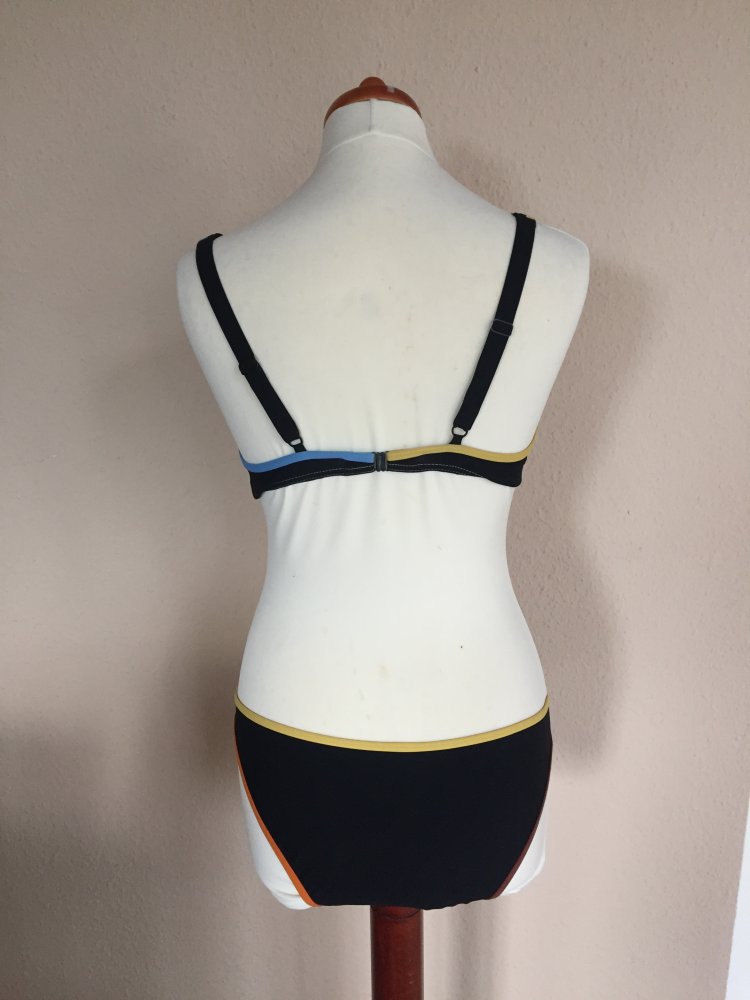 Lidea Bikini Gr.M schwarz mit Color Blocking Umrandung