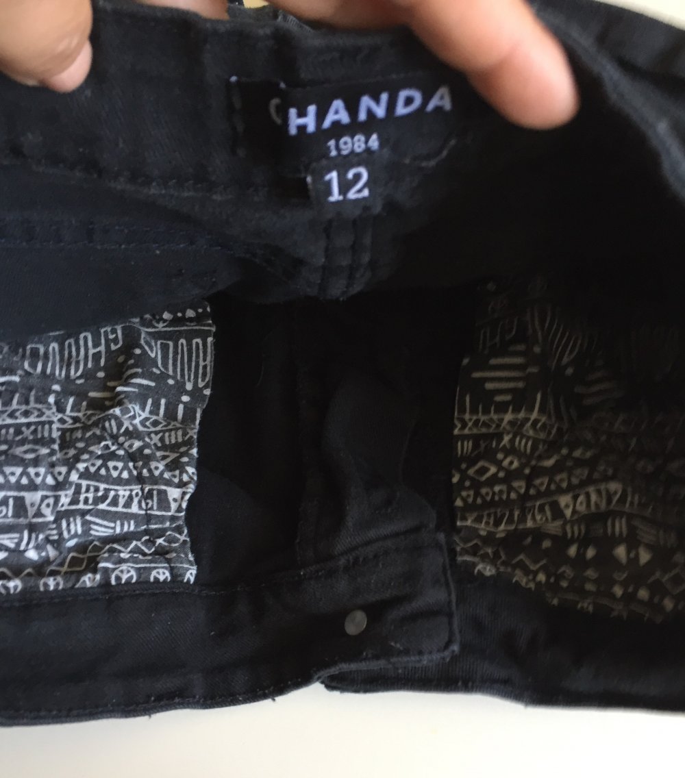 Ghanda Jeans Shorts Gr.36/S schwarz aus Australien