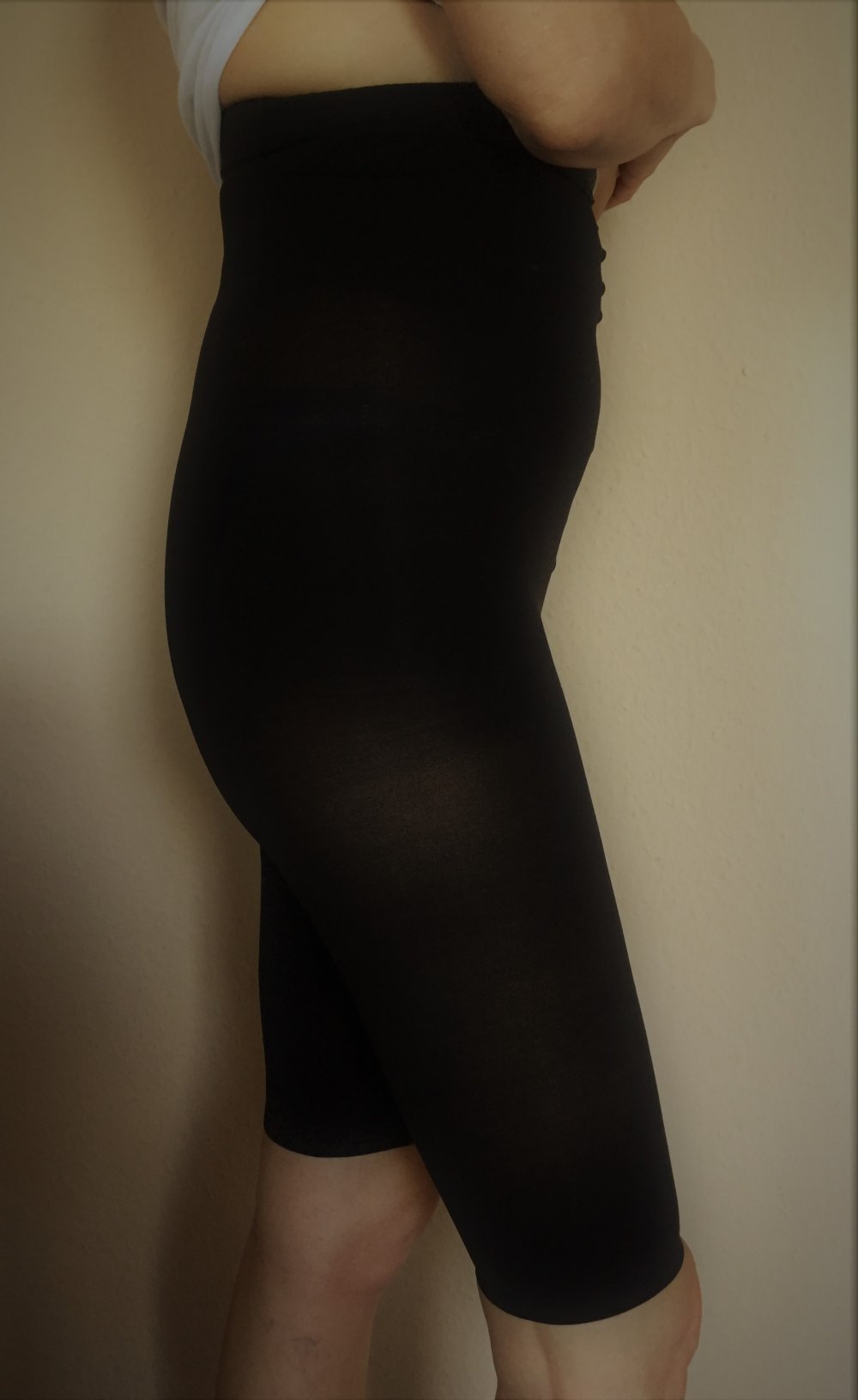 5 Figurex leichte Shapewear Spandex Capri leggins Knielang