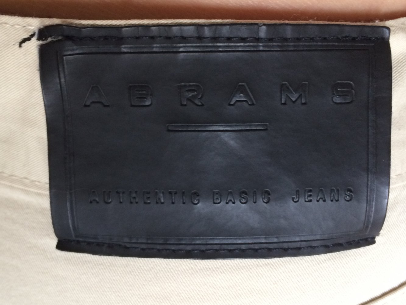 Abrams High Waist Chinos Gr.50, M hell Creme Unisex