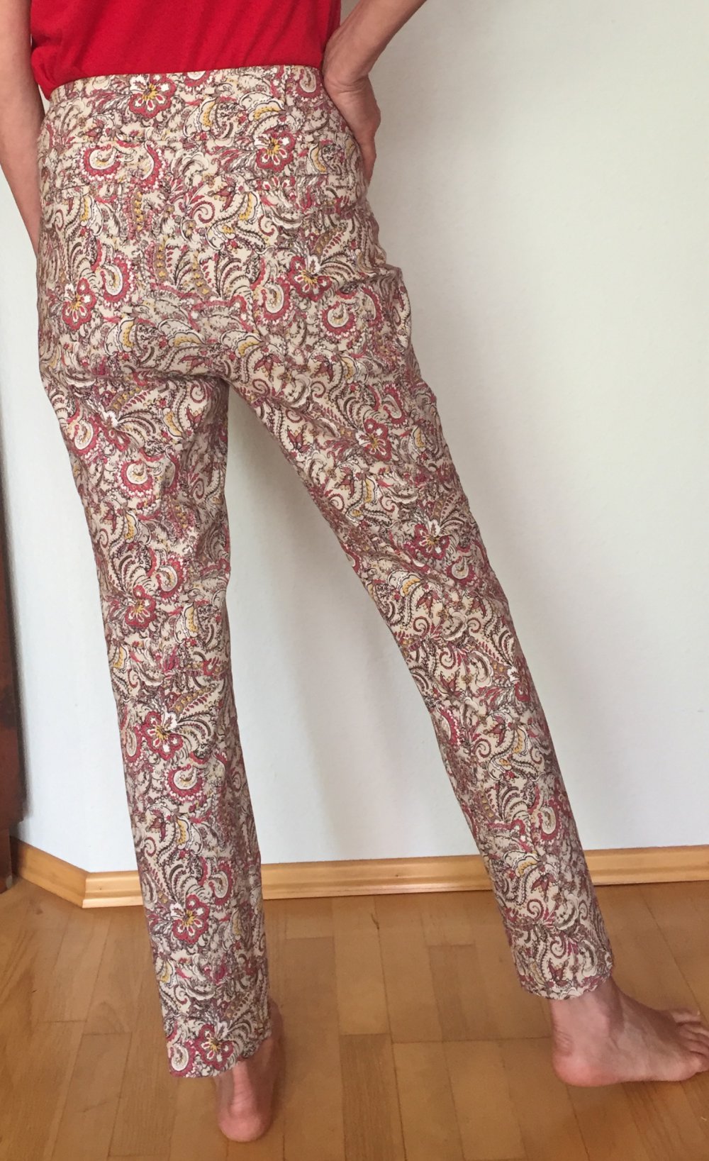 Charter Club Pull Up Hose Classic Fit Gr.38 weiß floral