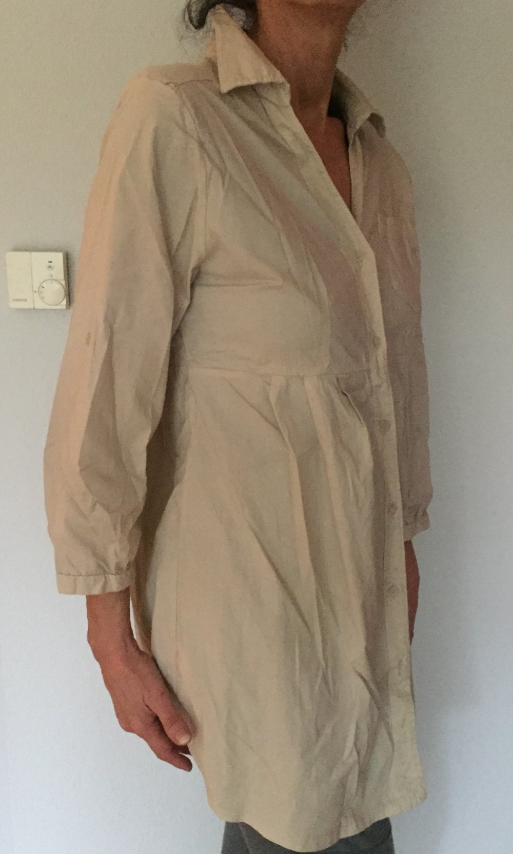 Les Freres Sommer Tunkia Long Bluse Gr.L mit Steg im Rücken