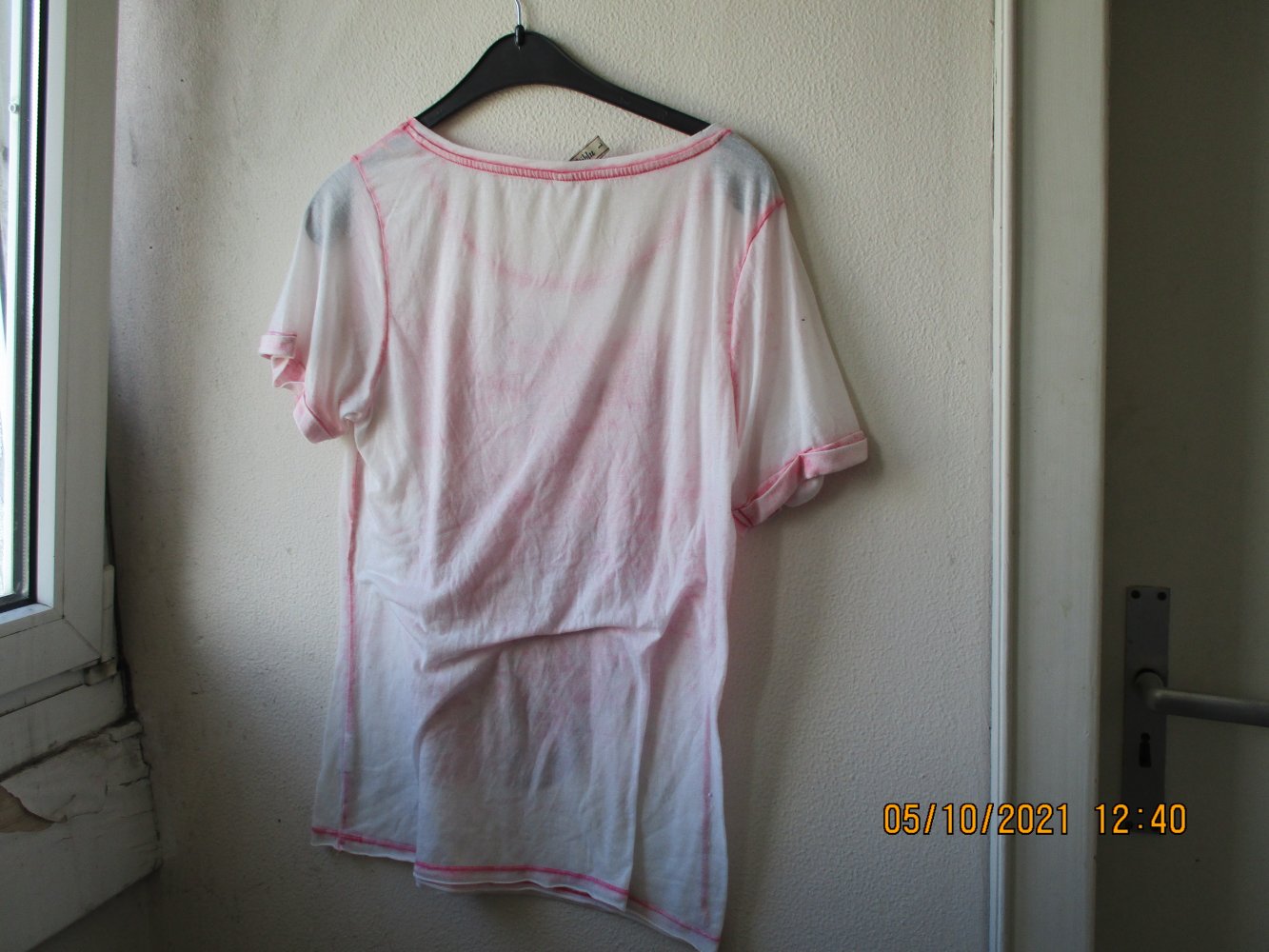  T-Shirt von Multiblu, weiß/pink, Größe L