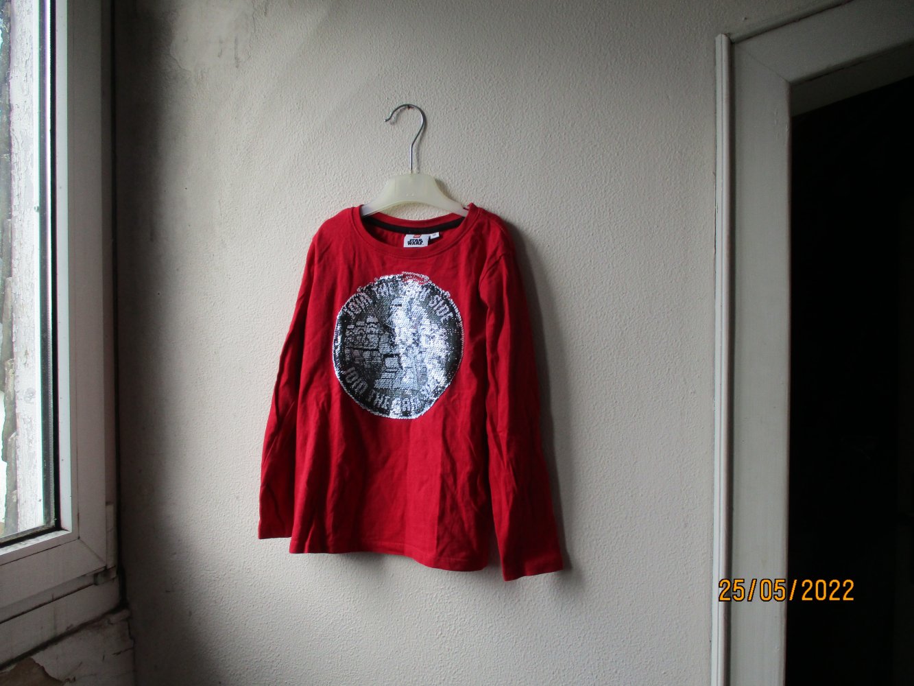Pullover von Lego Star Wars, rot/weiß/schwarz/grau, Größe 122