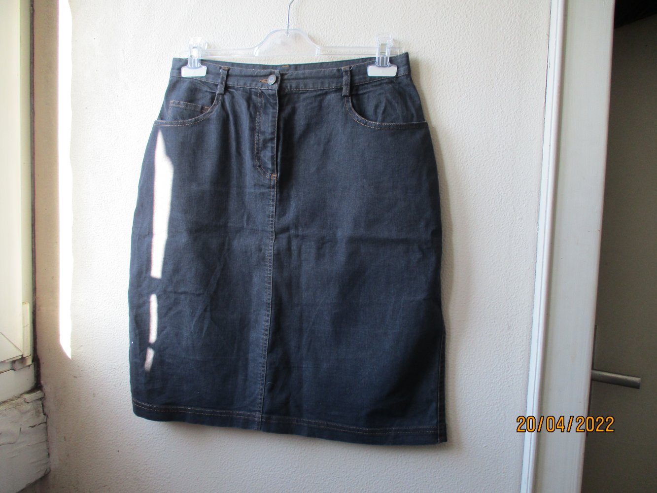 Jeansrock von X-Mail, schwarz, Größe 40