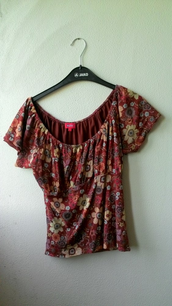 Shirt von Outfit, braun/bunt, Größe L