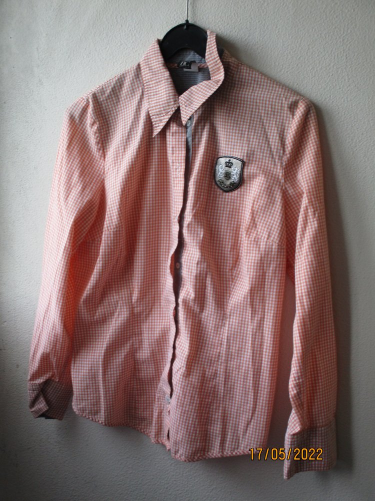 Bluse von BC,  aprikcot/weiß, Größe 40