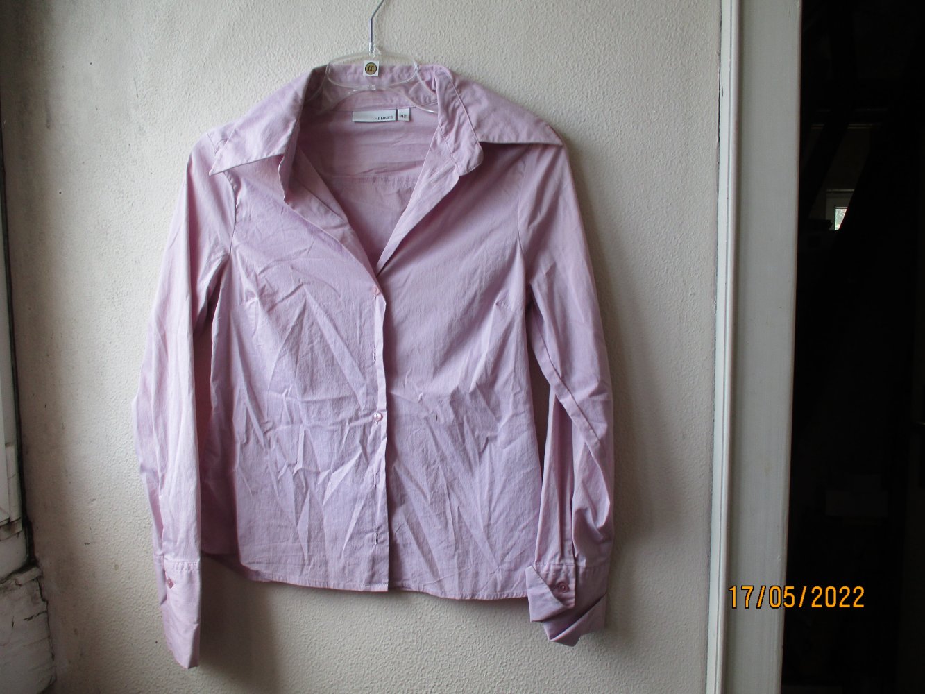 Bluse von Hennes, lila, Größe 42