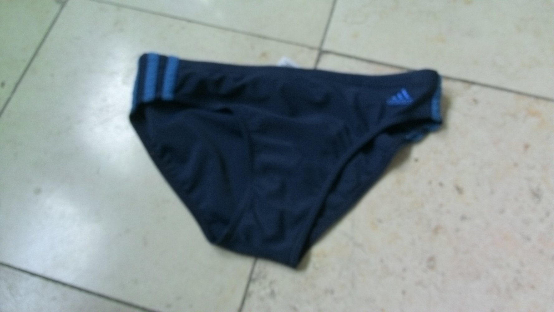 Badehose von Adidas, blau, Größe 152