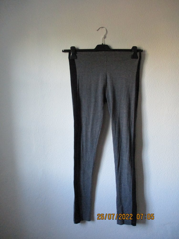 Leggings von pepperts!, grau /schwarz, Größe 158/164