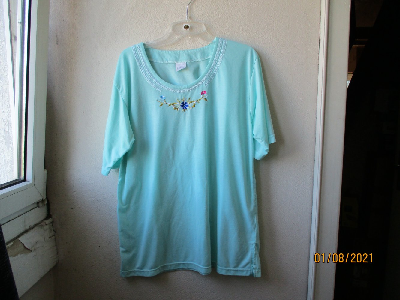T-Shirt von Lucky, türkis, Größe L