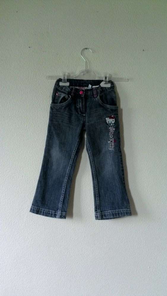 Jeans von Hello Kitty, blau Größe 104