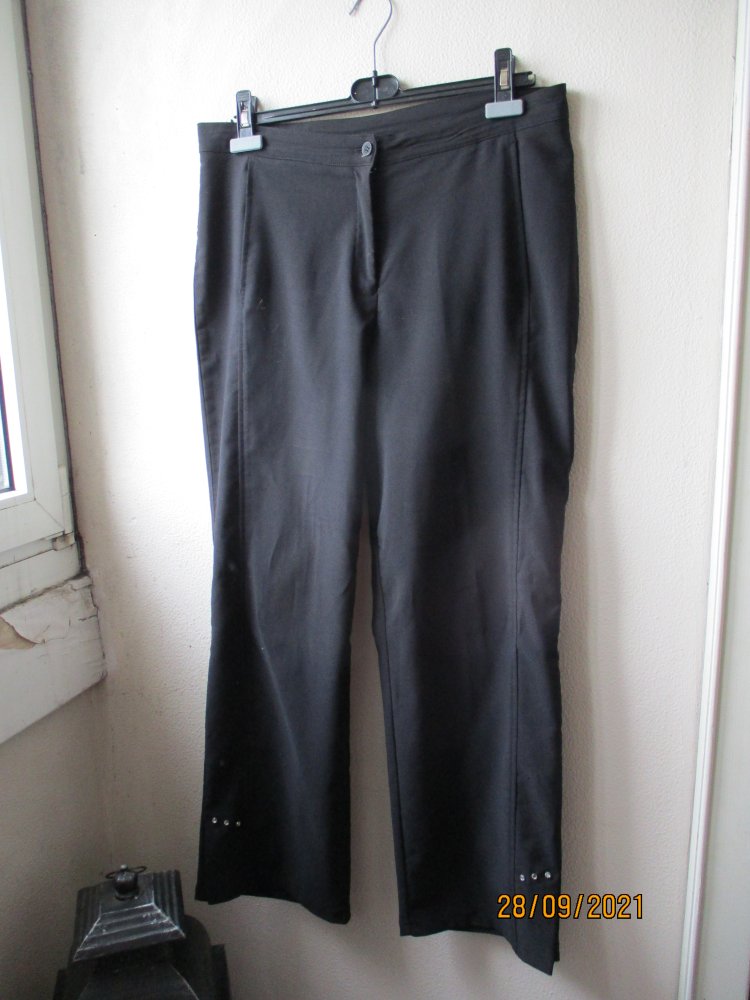 Hose, schwarz, Größe 44