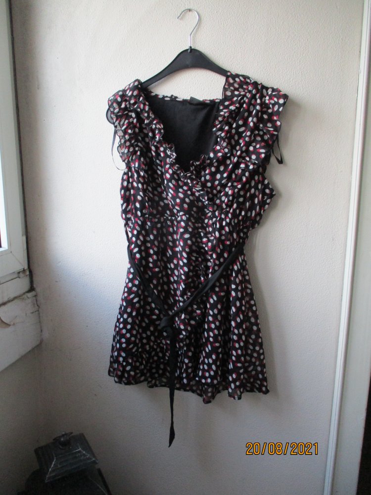 Kleid/Tunika von OKay, schwarz/bunt, Größe 44