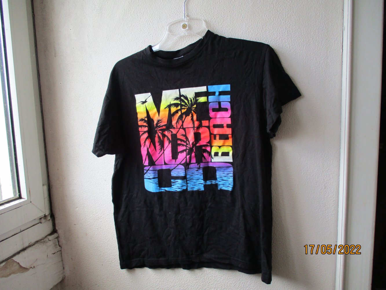 T-Shirt von Texmania, schwarz/bunt, Größe M