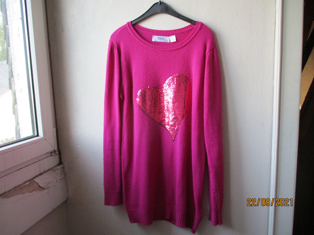Pullover von bpc bonprix collection, pink/rot, Größe 164/176