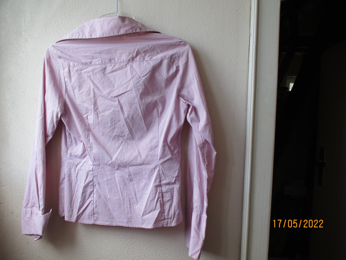 Bluse von Hennes, lila, Größe 42