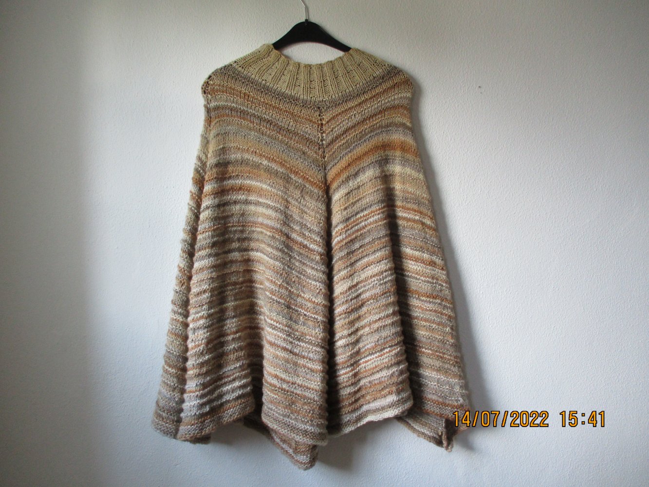 Poncho One Size Handarbeit Selbstgestrickt