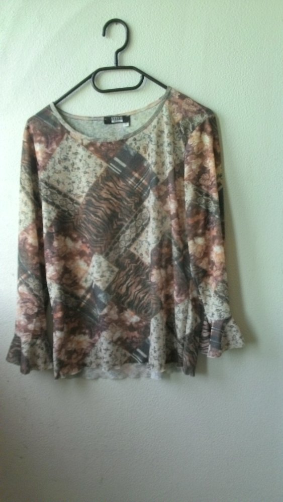 Shirt von Steve Ketell, braun/beige, Größe M