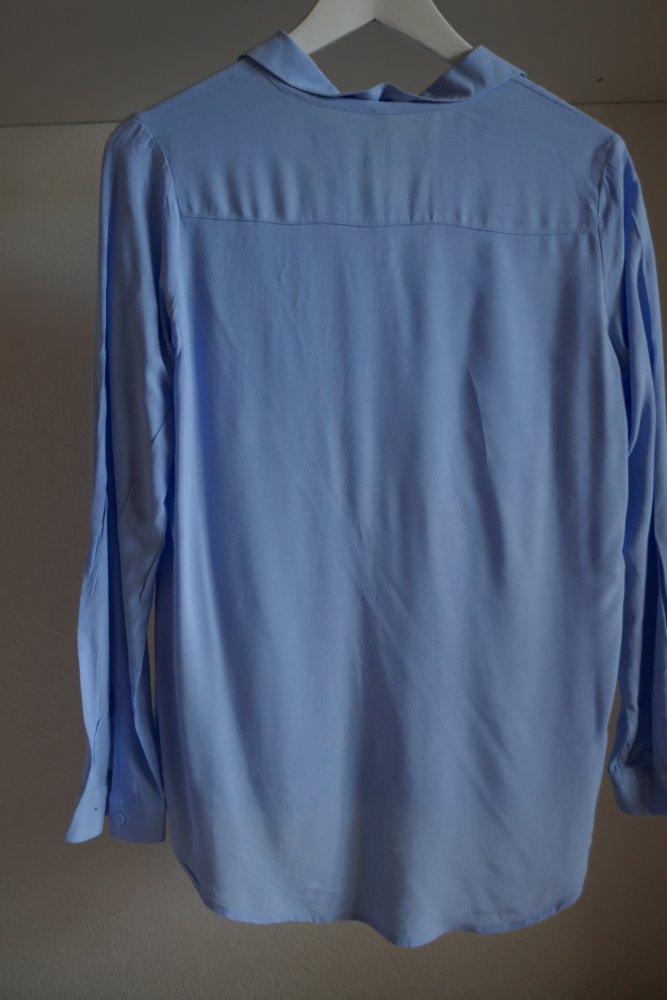 Oversize Bluse hellblau